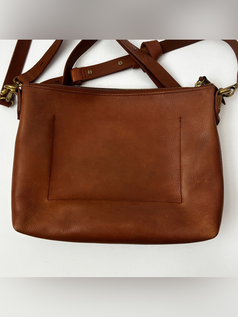 Madewell The Transport Shoulder Crossbody Bag Purse English Saddle Brown - Picture 5 of 11